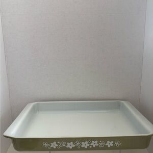 Vintage Pyrex spring Blossom, crazy Daisy lasagna pan